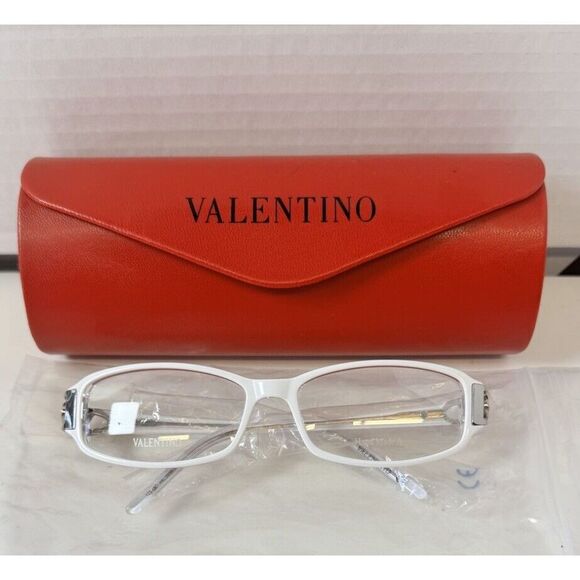 Valentino Accessories - Brand New Valentino VAL5653 Eyeglass/Sunglass frames 53-15-125MM White - W Case‎